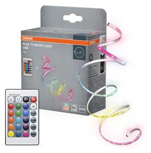 Osram - LED RGB Stmívatelný pásek FLEX TV MOOD 1,5m LED/4W/5V + dálkové ovládání
