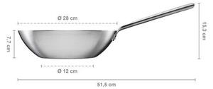Norden Pánev WOK ⌀ 28 cm, ocelová FISKARS 1067630