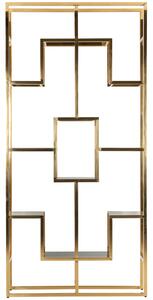 Zlatý kovový regál Richmond Magnus 230 x 108 cm