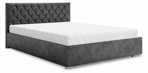 Manželská postel 180 cm Kerry (tmavě šedá) (s roštem a úložným prostorem). 1047023