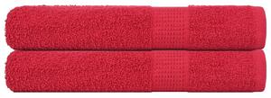 Saunové osušky FROGN 2 ks červené 80x200 cm 360 g/m² 136935