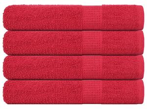 Saunové osušky FROGN 4 ks červené 80x200 cm 360 g/m² 136936