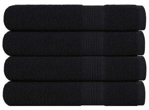 Saunové osušky FROGN 4 ks černé 80x200 cm 360 g/m² 136960