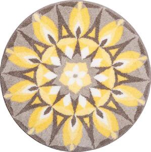 GRUND Mandala předložka SEBELÁSKA žlutošedivá Rozměr: ø 60 cm