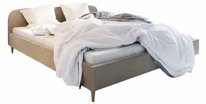 Manželská postel 140 cm Lon (šedobéžová) (bez roštu a úložného prostoru). 1047033