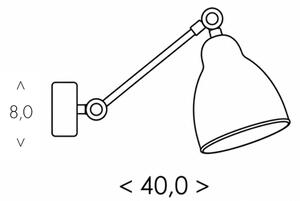 BRILAGI - Nástěnná lampa QUILL 1xE27/40W/230V 40 cm béžová