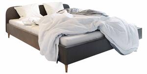 Manželská postel 140 cm Lon (šedá) (bez roštu a úložného prostoru). 1047031