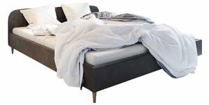 Manželská postel 160 cm Lon (tmavě šedá) (bez roštu a úložného prostoru). 1047045