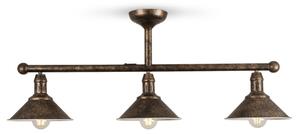 BRILAGI - Lustr na tyči FORGE 3xE27/60W/230V patina/měděná