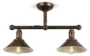 BRILAGI - Lustr na tyči FORGE 2xE27/60W/230V patina/měděná