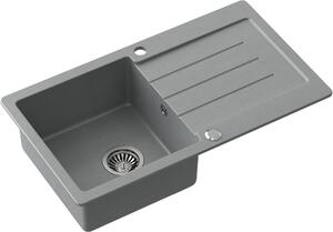 Quadron Johnny dřez graniteq 77x44 cm šedá/grafitová/onyx HCQJ7744SZK