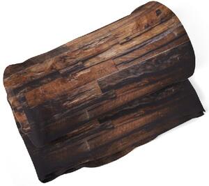 IMPAR Fleecová deka Dřevo 2 150x120 cm (Rozměr : 150 x 120 cm)