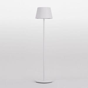 REDO 90436 TESEO venkovní stojací lampa SMD LED V1500mm 10W 922/550lm 2700+3000+4000K IP65 bílá, včetně baterie 13200 mA