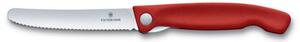 Nůž Victorinox Swiss Classic skládací svačinový vlnkovaný nůž červený 11 cm