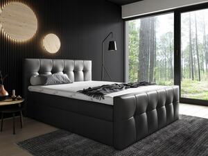 Čalouněná postel Maxim 160x200, černá eko kůže