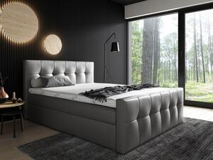 Čalouněná postel Maxim 180x200, šedá eko kůže