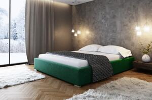 Čalouněná postel bez čela Paulo 160x200, zelená