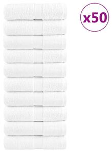 Prémiové mycí utěrky SOLUND 50 ks bílé 30x30 cm 600 g/m² 137119