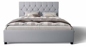 Manželská postel 160 cm Sylvie (šedá) (s roštem a úložným prostorem). 1047157
