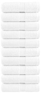 Prémiové ručníky pro hosty SOLUND 10 ks bílé 30x50 cm 600 g/m² 137122
