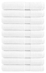 Prémiové saunové osušky SOLUND 10 ks bílé 80x200 cm 600 g/m² 137138