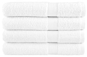Prémiové ručníky SOLUND 4 ks bílé 100x200 cm 600 g/m² 137141