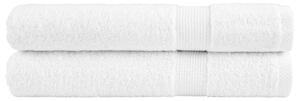 Prémiové saunové osušky SOLUND 2 ks bílé 80x200 cm 600 g/m² 137136