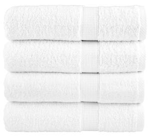 Prémiové ručníky SOLUND 4 ks bílé 50x100 cm 600 g/m² 137125