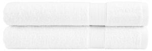 Prémiové ručníky SOLUND 2 ks bílé 100x200 cm 600 g/m² 137140