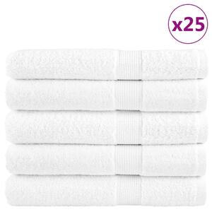 Prémiové saunové osušky SOLUND 50 ks bílé 80x200 cm 600 g/m² 137139