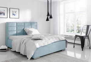 Elegantní manželská postel Caffara 200x200, modrá