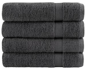 Prémiové ručníky SOLUND 4 ks antracitové 50x100 cm 600 g/m² 137157