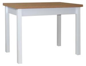 Stůl do jídelny 100 x 60 cm Odise Deska stolu dub lancelot nohy stolu bilé