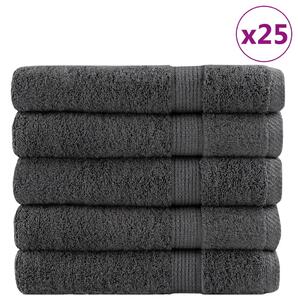 Prémiové saunové osušky SOLUND 50 ks antracitové 80x200 cm 600 g/m² 137171
