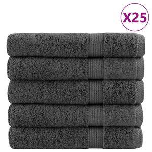 Prémiové ručníky SOLUND 50 ks antracitové 100x200 cm 600 g/m² 137175