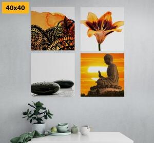 Set obrazů Feng Shui v jedinečném stylu - 4x 60x60 cm