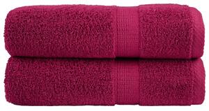 Prémiové ručníky SOLUND 2 ks bordó 50x100 cm 600 g/m² 137209