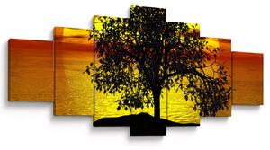Obraz siluety stromu (210x100 cm)