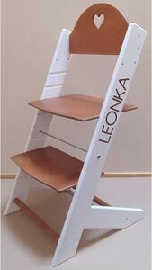 Lucas Wood Style rostoucí židle MIXLE - bílá/šedá rostoucí židle MIXLE: Autíčko