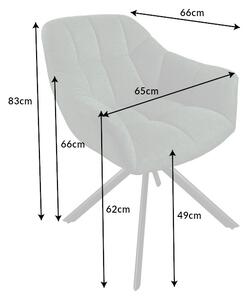 Designová otočná židle Vallerina tmavozelená