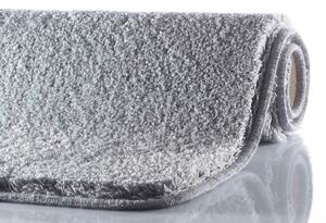 GRUND Koupelnová předložka MELANGE stříbrná Rozměr: 47x50 cm - na víko od WC nebo jako podsedák na židli