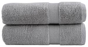 Prémiové ručníky SOLUND 2 ks šedé 50x100 cm 600 g/m² 137305
