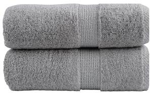 Prémiové ručníky pro hosty SOLUND 2 ks šedé 30x50 cm 600 g/m² 137302