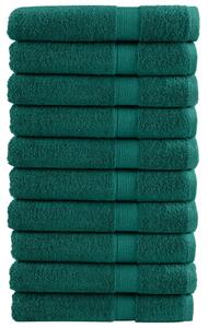 Premium ručníky SOLUND 10 ks zelené 80 x 200 cm 600 g/m² 137340