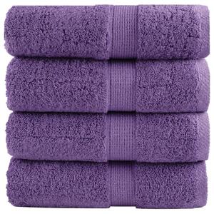 Prémiové mycí utěrky SOLUND 4 ks fialové 30x30 cm 600 g/m² 137348