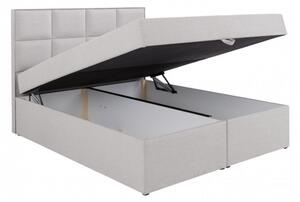 Čalouněná postel boxspring 140x200 SAMANTA - béžová 1