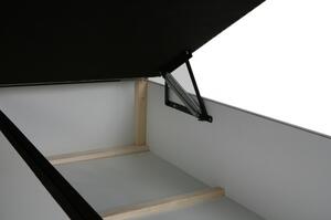 Čalouněná postel boxspring 120x200 SAMANTA - černá