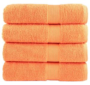Prémiové osušky SOLUND 4 ks oranžové 100x150 cm 600 g/m² 137384