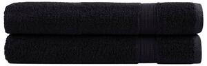 Premium ručníky SOLUND 2 ks černé 80 x 200 cm 600 g/m² 137434