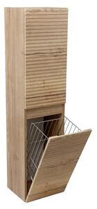 Koupelnová skříňka vysoká s košem na prádlo Naturel Savona 36x145x31,8 cm dub Halifax mat SAVONAV36DHK